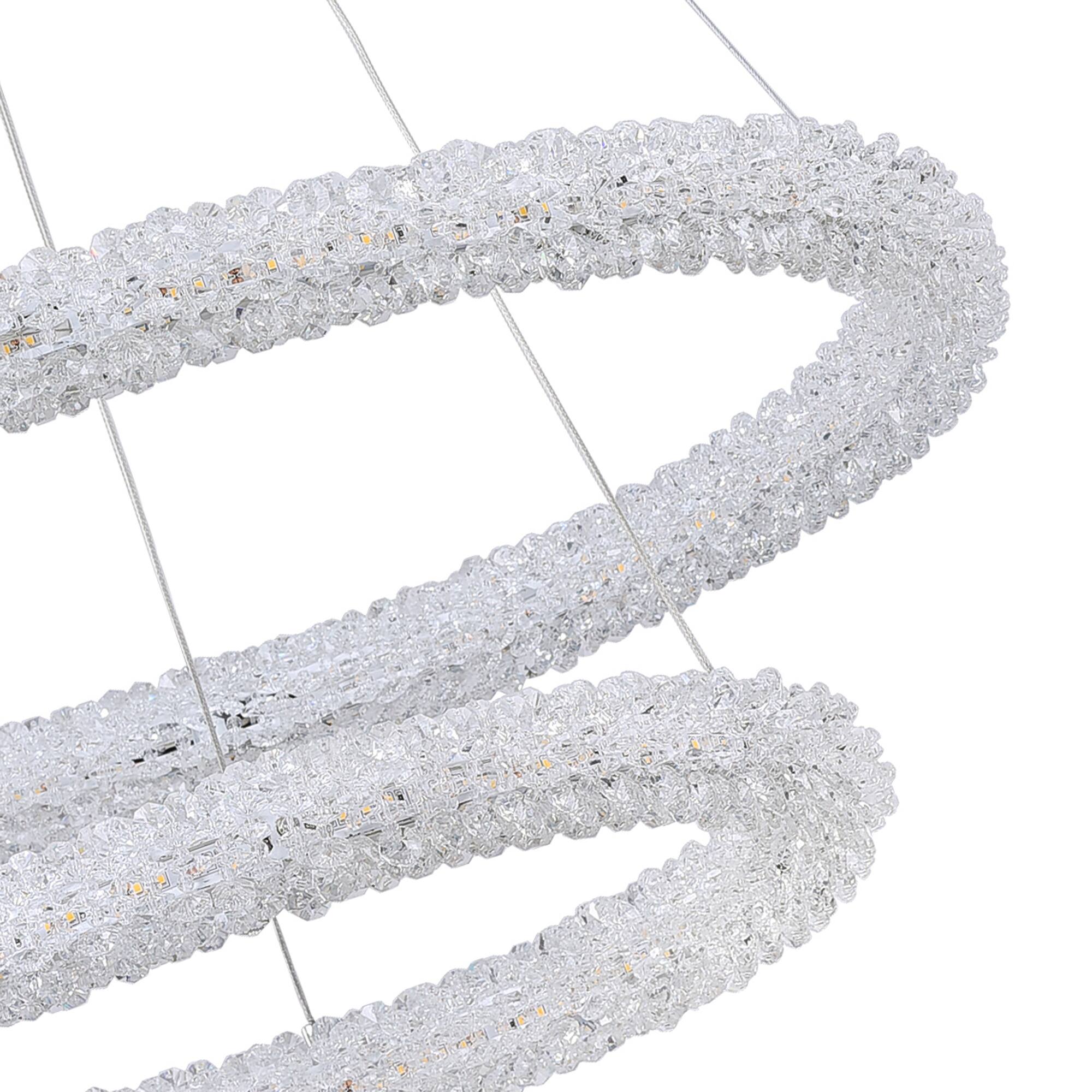 Left. CWI Lighting - Arielle LED Chandelier With Chrome Finish - Chrome.