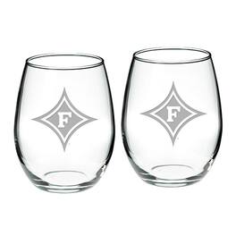 Jardine - Furman Paladins 21oz. 2-Piece Stemless Wine Glass Set - Multicolor