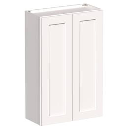 Boyel Living - 27-in W x 42-in H x 12-in D Shaker RTA Kitchen Wall Cabinet with Soft-Close - White Shaker