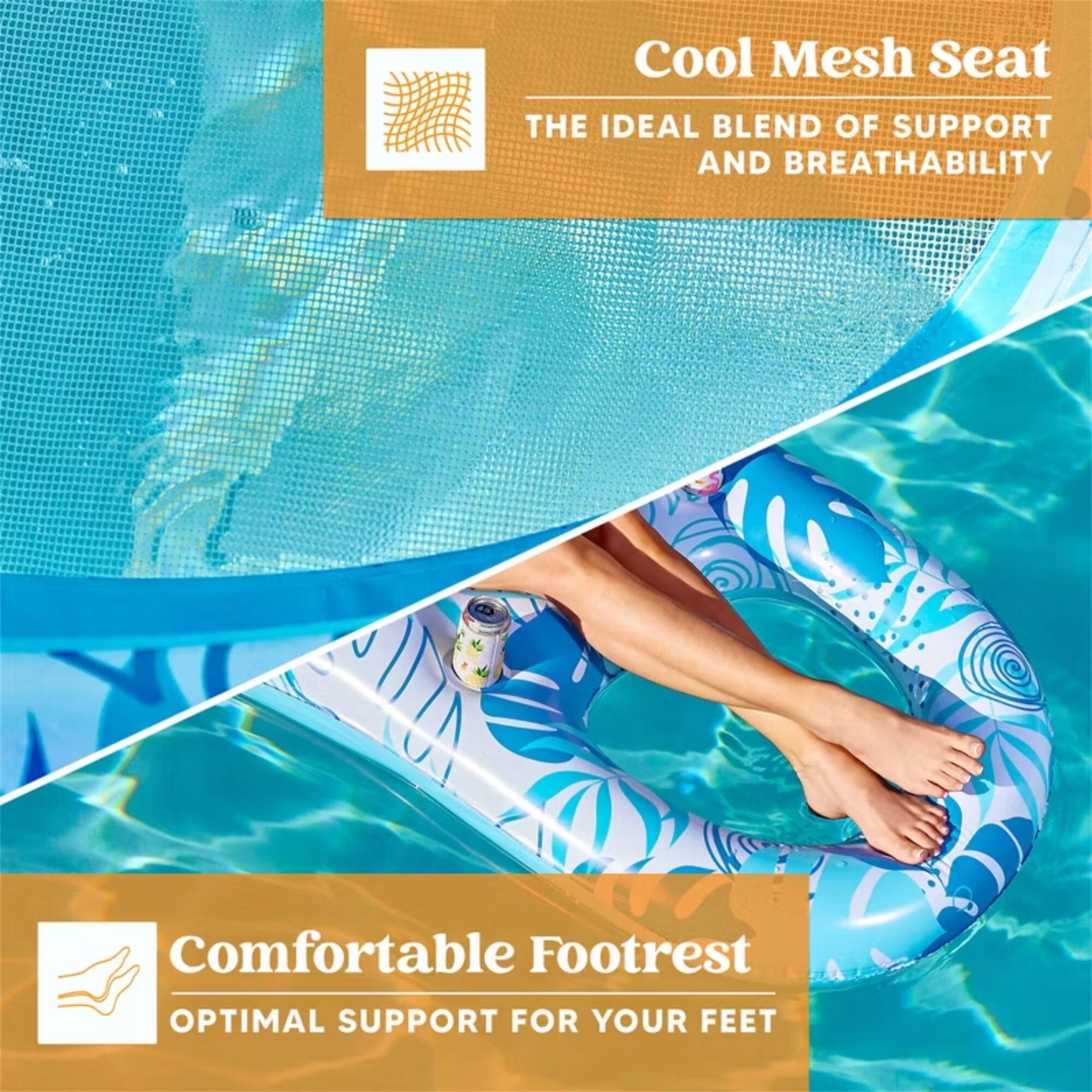 Cool Mesh Seat  
THE IDEAL BLEND OF SUPPORT AND BREATHABILITY  

Comfortable Footrest  
OPTIMAL SUPPORT FOR YOUR FEET