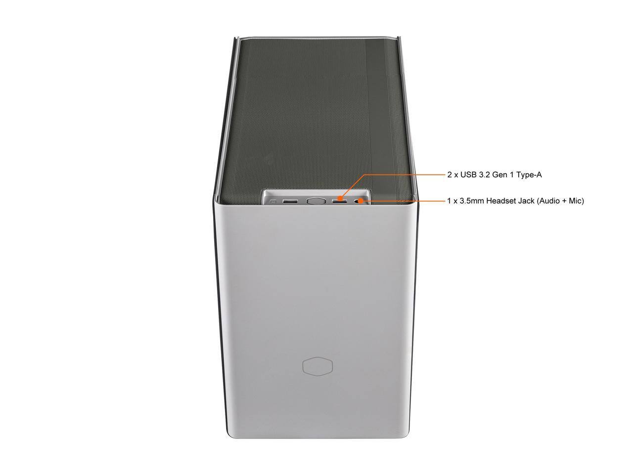 Cooler Master NR200 White SFF Mini ITX Case, Vented Panel, Triple