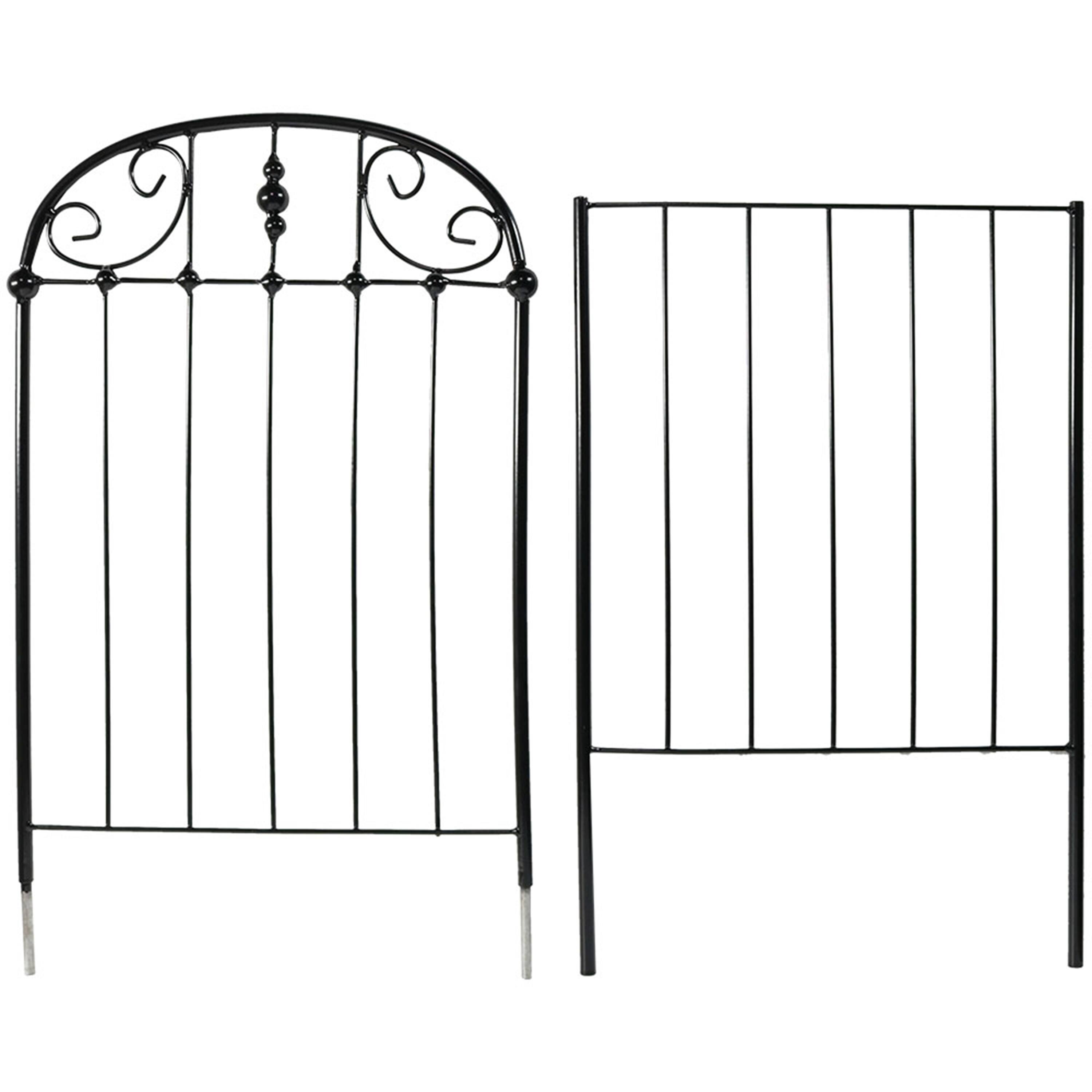 Alt View 4. Sunnydaze - 32 in Steel Wire Traditional Garden Plant Trellis - Set of 2 - Black.