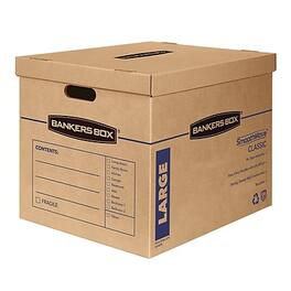 Bankers Box - SmoothMove 22.25" x 17.38" x 17.63" Moving Box, 5/Carton - Kraft