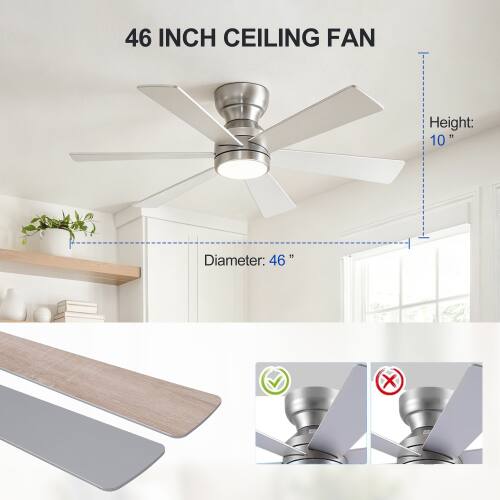 46 INCH CEILING FAN

Height: 10"

Diameter: 46"
