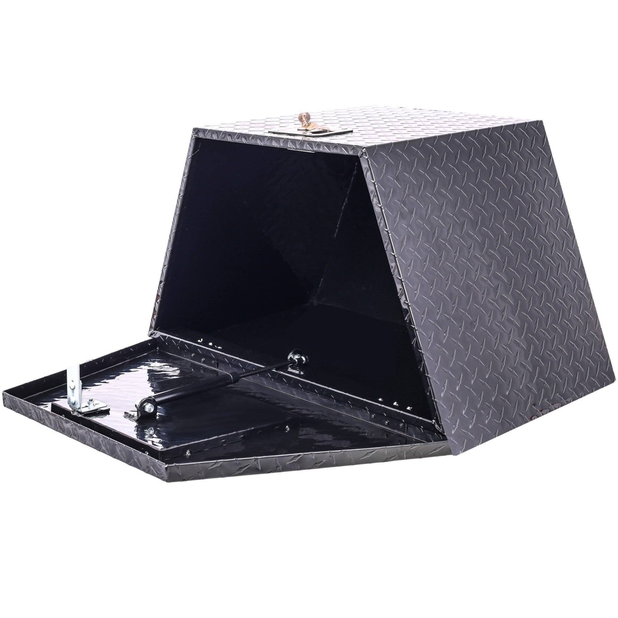 Alt View 2. Boyel Living - Black 29x16.5x18.5-Inch Aluminum Heavy-Duty Truck Bed Underbody Tool Box.