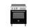 Front. Bertazzoni - 30" Master Series range - Electric oven - 4 induction zones - Matte Black.