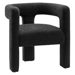 Kayla Boucle Upholstered Armchair by Modway - Black