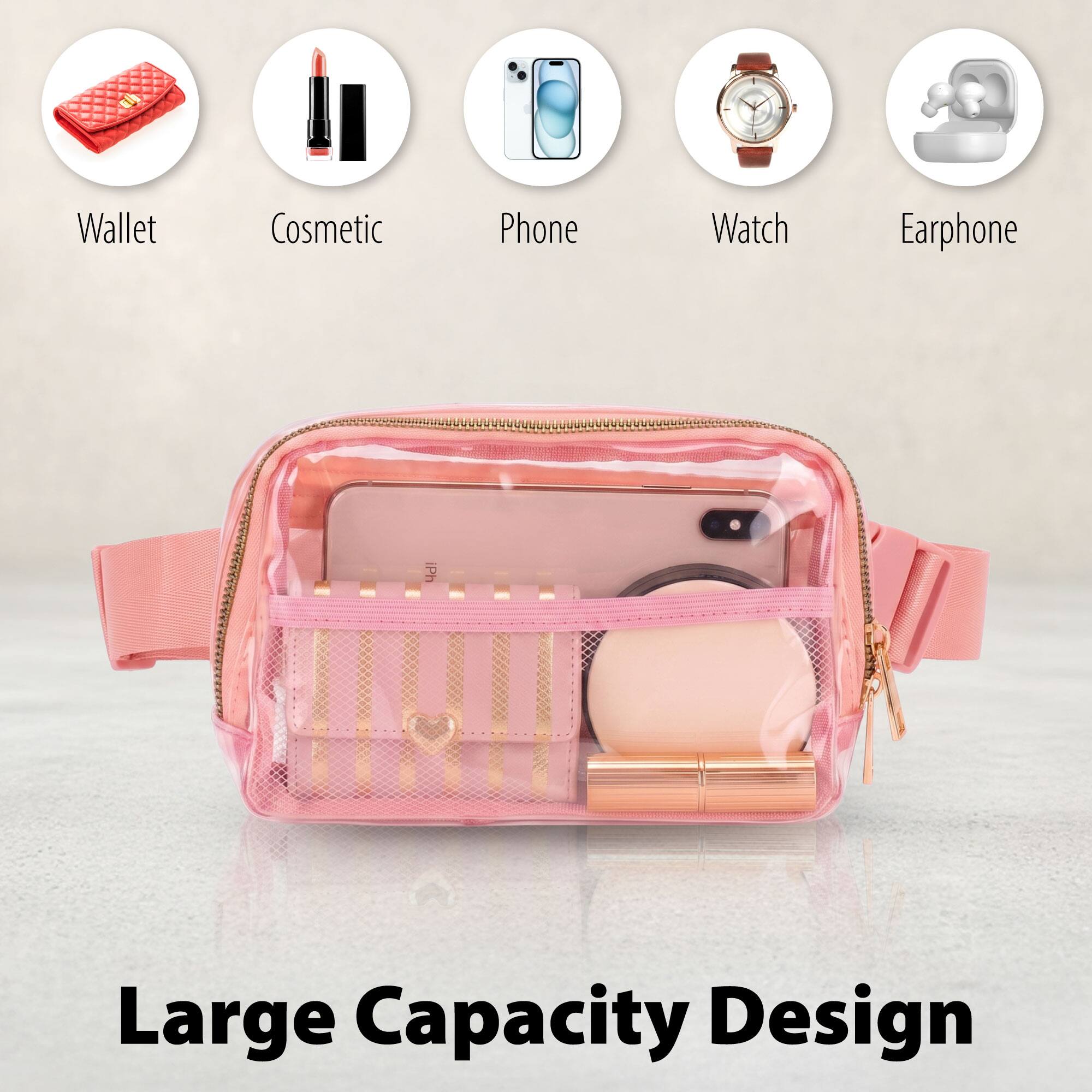 Wallet Cosmetic Phone Watch Earphone Large Capacity Design
