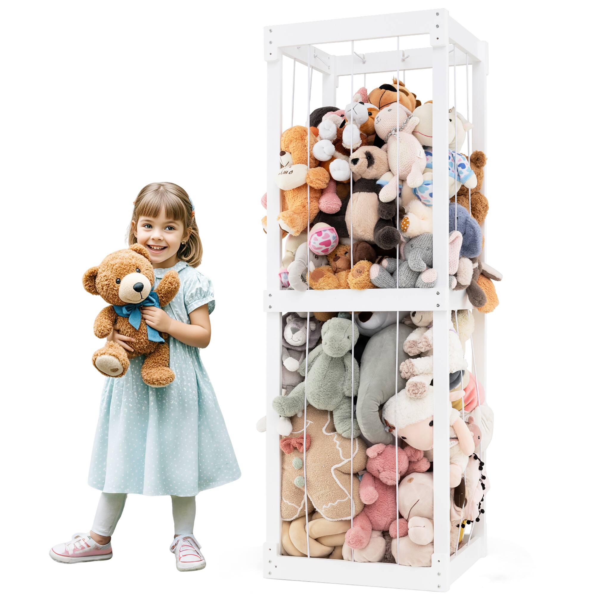Gymax 300L Large Stuffed Animal Storage Space saving Toy Storage