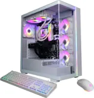 CyberPowerPC - Gamer Supreme Gaming Desktop -  Intel Core Ultra 9 285 - 32GB Memory - NVIDIA GeForce RTX 5060 Ti 16GB - 2TB PCIe 4 SSD - White - Front_Zoom