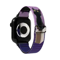 Front. ZOX - If I Fits, I Sits NFC Smartwatch Band, 22mm - Purple.