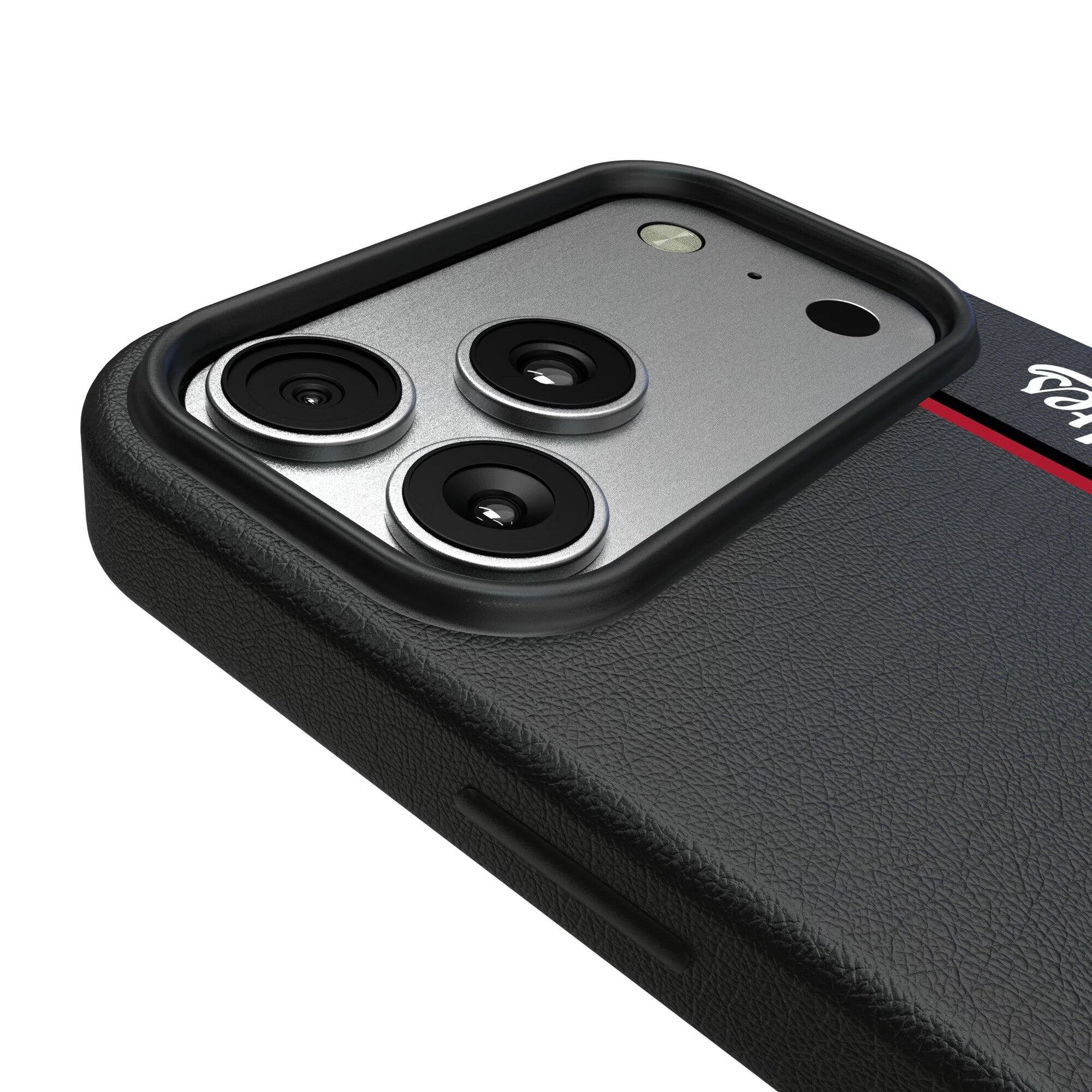 Alt View 2. Keyscaper - Utah Utes iPhone Magnetic Bump Case - 15 Plus - Black.