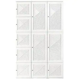 Homcom - Wardrobe Closet, Folding Clothes Storage Organizer with 8 Cube Compartments - White