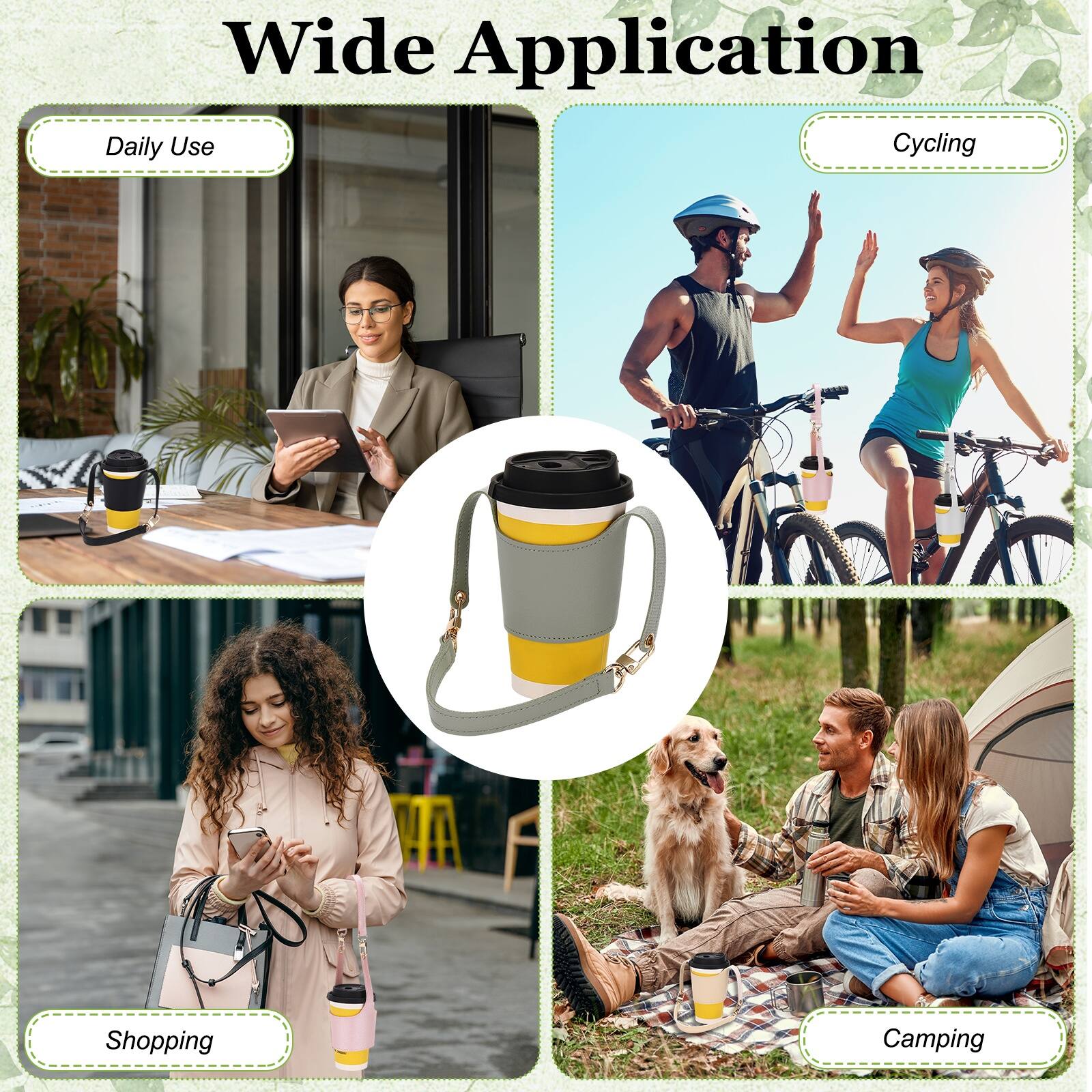 Wide Application  
Daily Use  
Cycling  
Shopping  
Camping