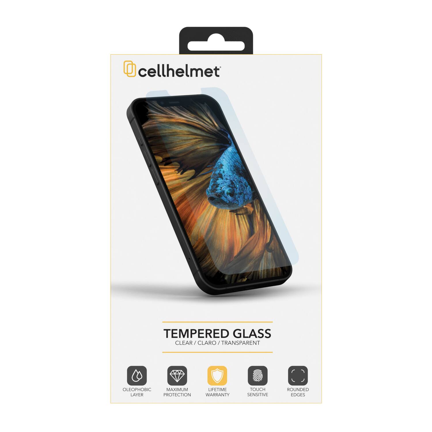 cellhelmet TEMPERED GLASS CLEAR/ CLARO/TRANSPARENT  
- OLEOPHOBIC  
- MAXIMUM PROTECTION  
- LIFETIME WARRANTY  
- TOUCH SENSITIVE  
- ROUNDED EDGES