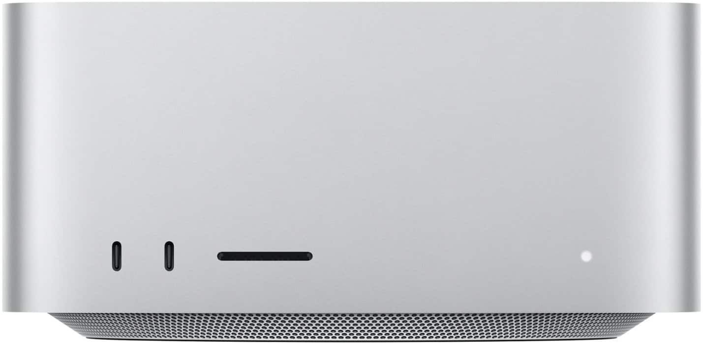 Apple - Certified Refurbished Mac Studio - M1 Max 10-Core CPU - 32GB Memory - 24-Core GPU - 512GB SSD - Silver - Front_Zoom