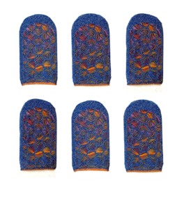 6 Pack Mobile Gaming Corps ClawSocks Phone Gaming Finger Sleeves - Damascus