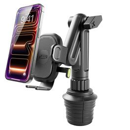 METALTON - Oneclick Cup Phone Holder For Car Universal Mount Fits Devices Up To 4 2 Rotation With Twist expand Base Fo - Default