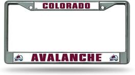 Rico Industries - Colorado Avalanche NHL Chrome Metal License Plate Frame - Multi