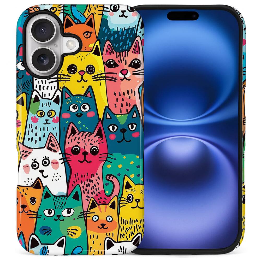 Cat Friends Parade for iPhone 16 Plus