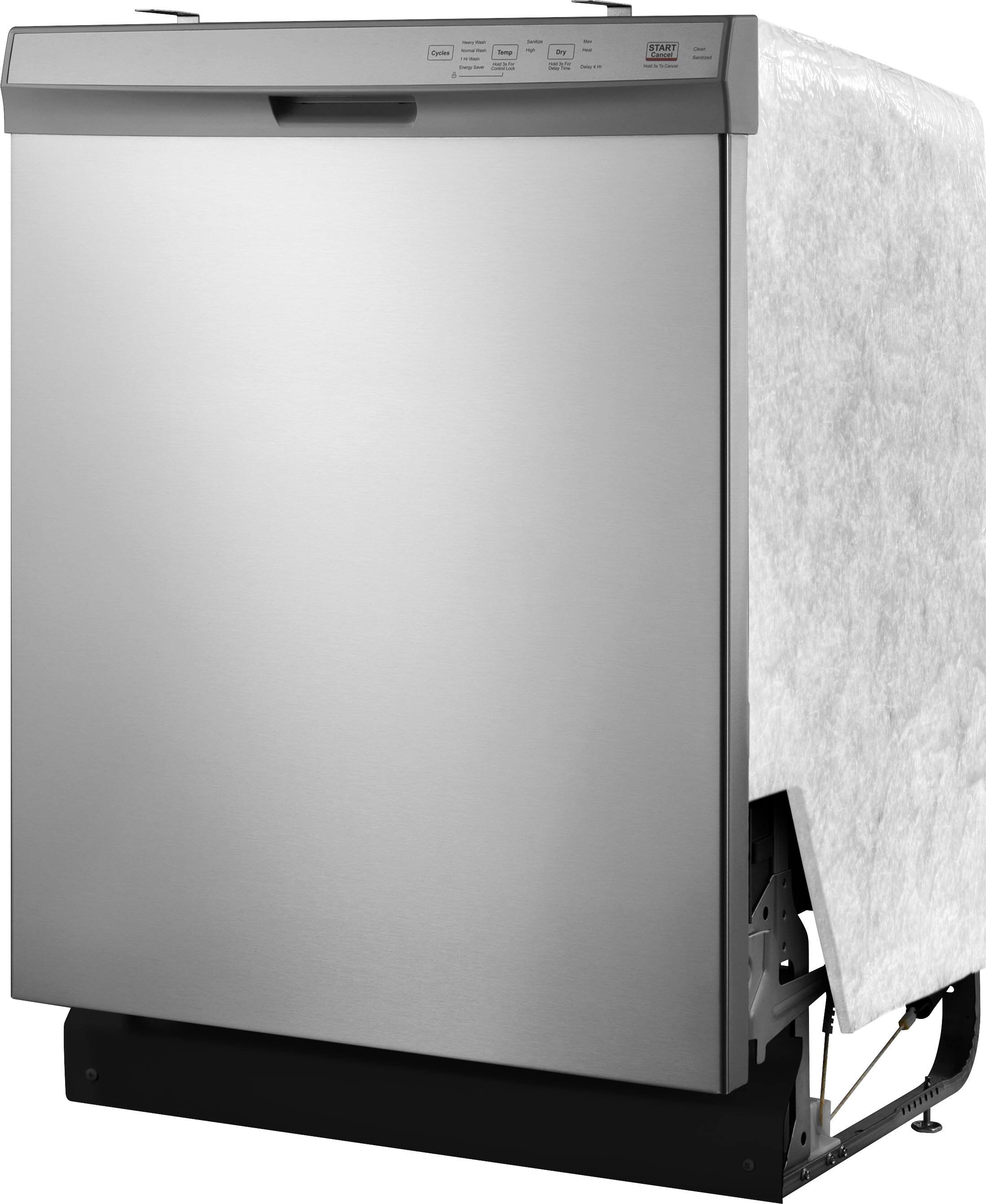 Alt View 12. Insignia™ - 24” Front Control Built-In Dishwasher with DishSense™, ENERGY STAR Certification, and Operating Sound Level 52 dBA - Stainless Steel.
