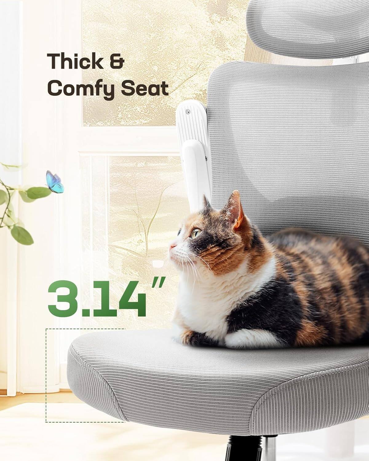 Thick & Comfy Seat  
3.14"