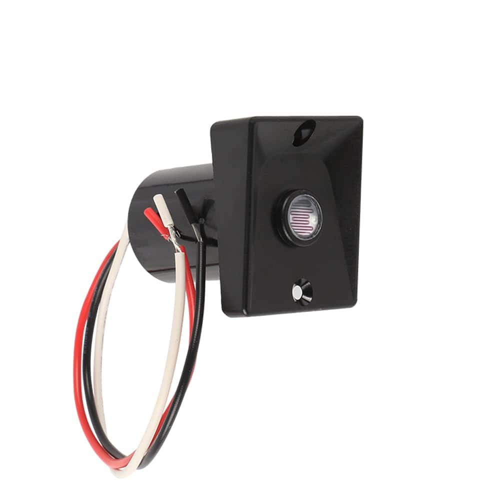 HQRP - 120V Dusk to Dawn Photocell Sensor 1800W UL Listed Waterproof Outdoor Light Pole Switch - Black
