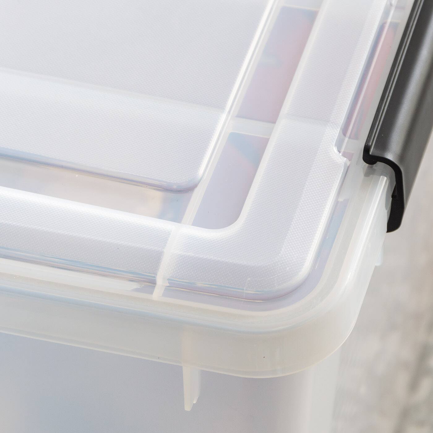 Alt View 7. IRIS USA - IRIS USA 156qt WEATHERPRO Airtight Plastic Storage Bin with Lid and Seal and Secure Latching Buckles.