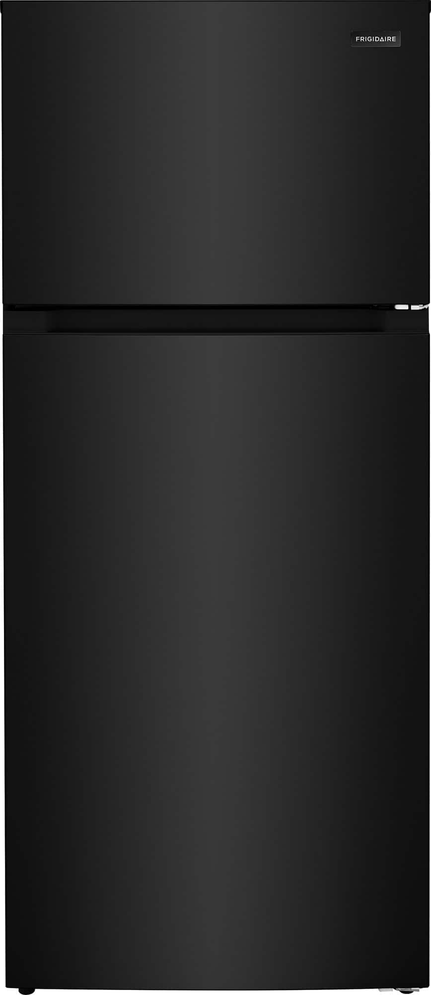 Frigidaire - 16.0 Cu. Ft. Garage Ready Top Freezer Refrigerator - Black - Front_Zoom