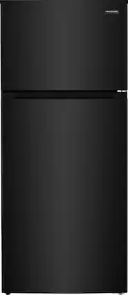 Front. Frigidaire - 16.0 Cu. Ft. Garage Ready Top Freezer Refrigerator - Black.
