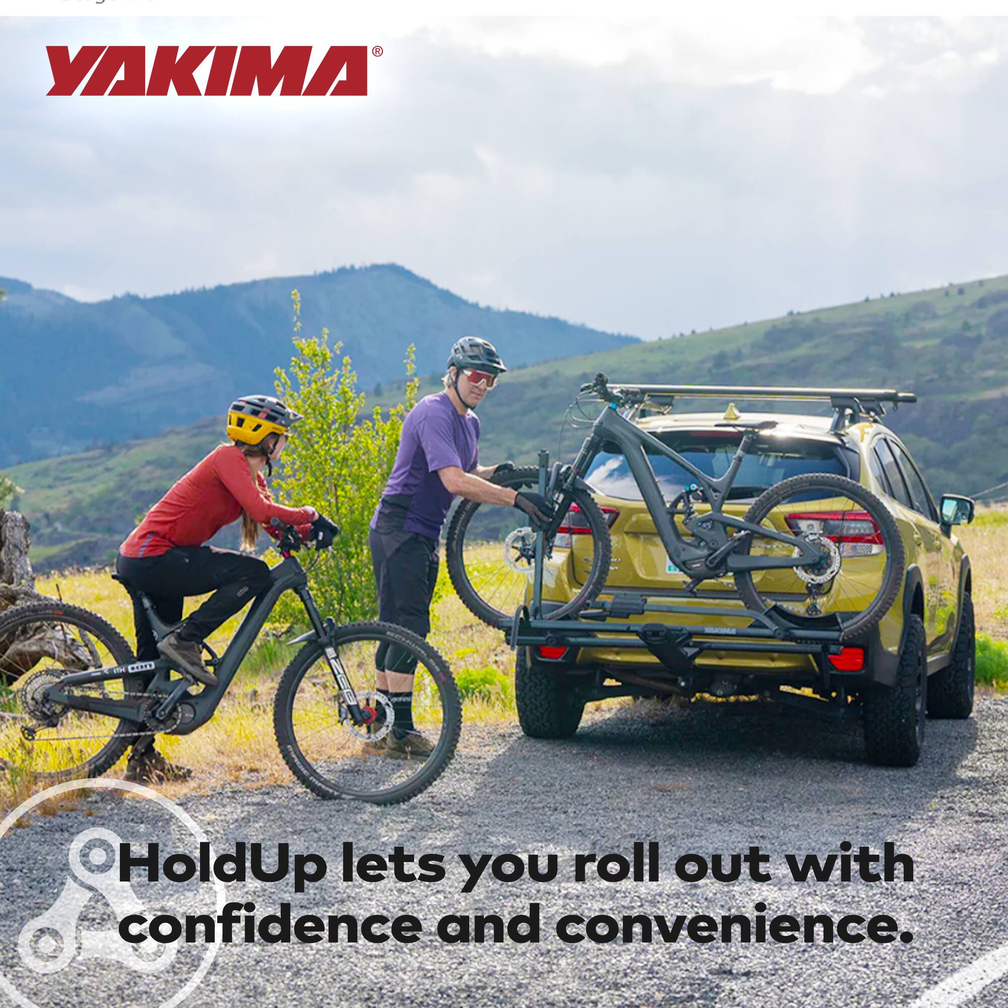 YAKIMA HoldUp lets you roll out with confidence and convenience.