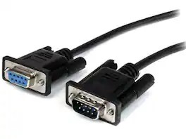 Startech - 2m Black Straight Through DB9 RS232 Serial Cable - M/F