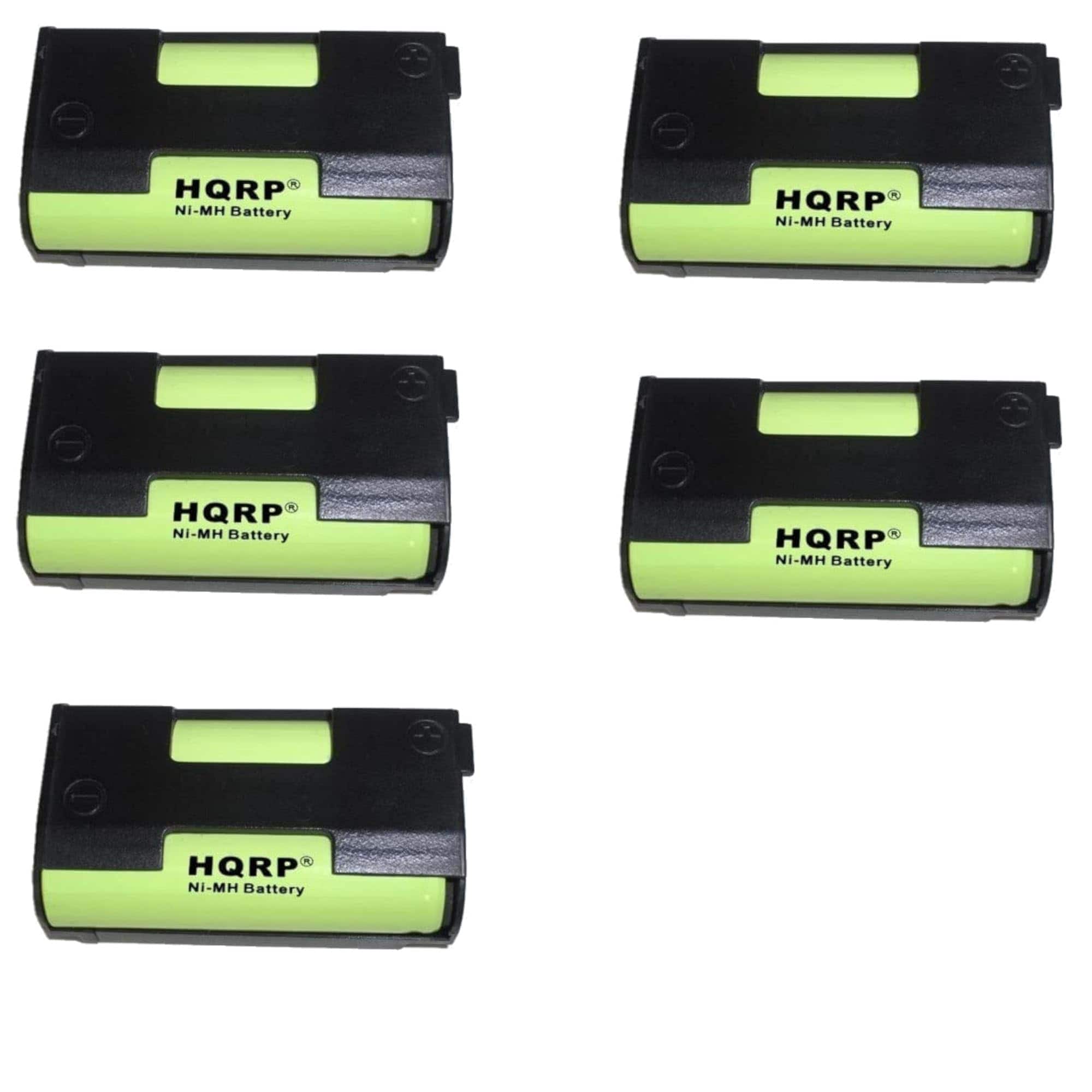 HQRP - 5-Pack Rechargeable BA2015 Batteries 2.4 V 1600 mAh NiMH for Sennheiser EK 100 G2 ew 100 G2