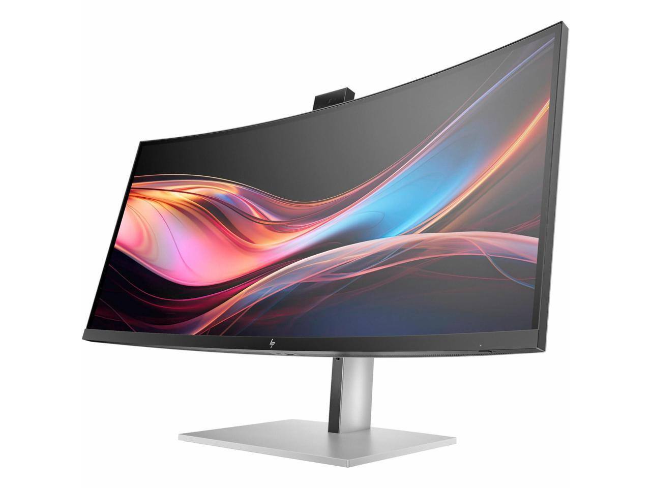 Alt View 10. HP - HP 734pm 34" Curved IPS Monitor - 3440x1440 - FreeSync Premium - 400 Nit - Black.