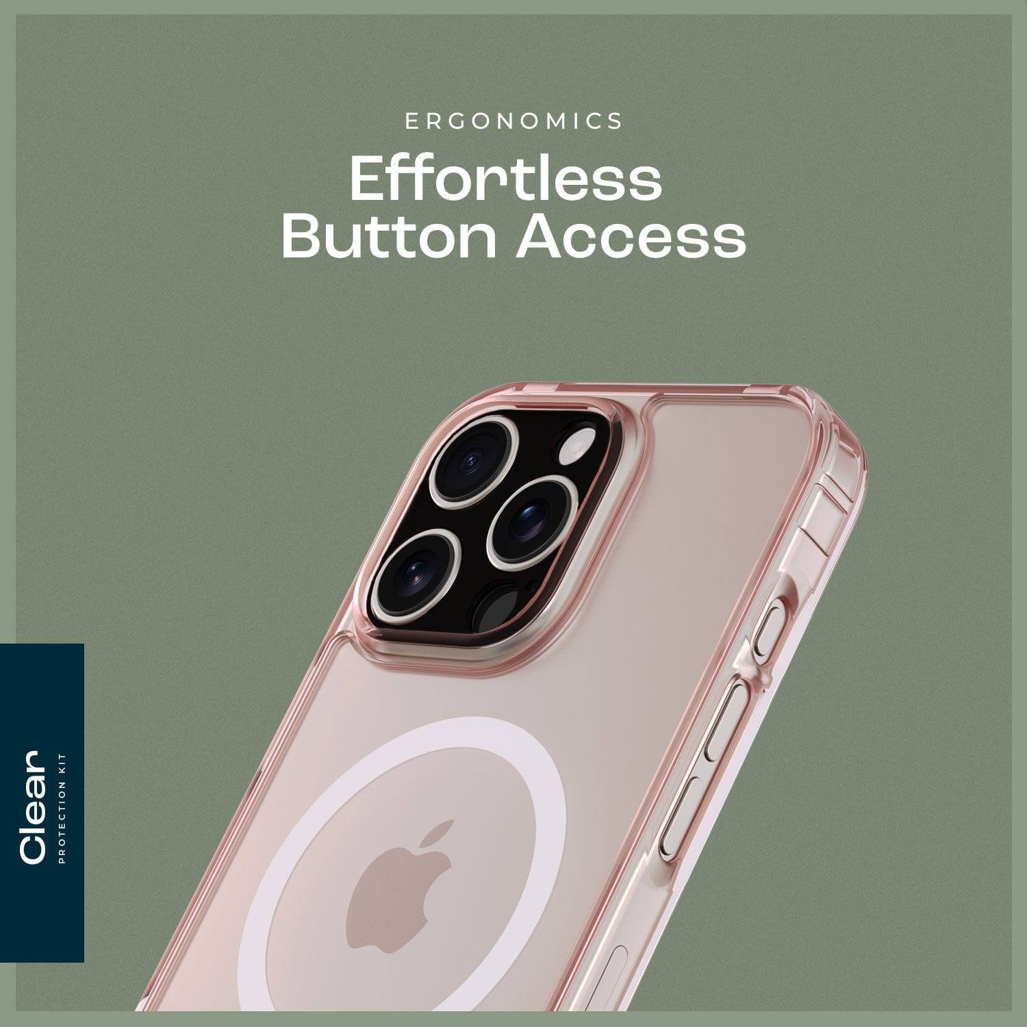 ERGONOMICS Effortless Button Access Clear Protection Kit