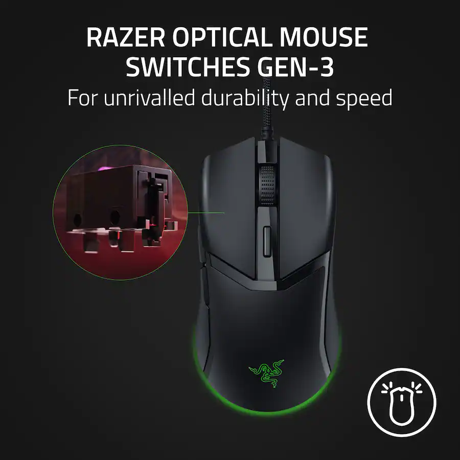 Computer Mouse Razor Razer Cobra Lightweight Optical Gaming Mouse with Chroma RGB Lighting ...