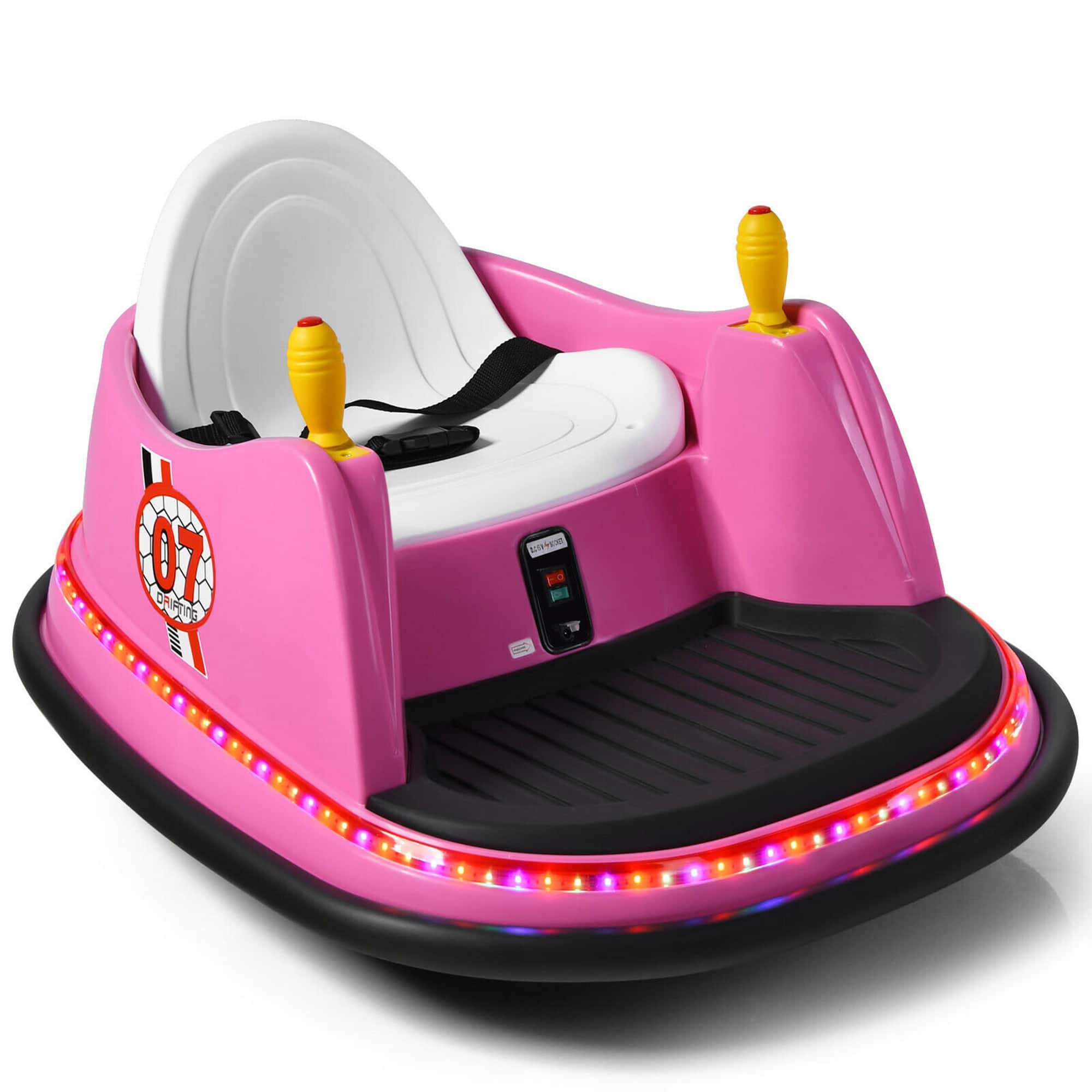 Gymax - 6V Kids Ride On Bumper Car Vehicle 360 Degree Spin Toy w/ Remote Control - Pink price history on PriceWatchPro