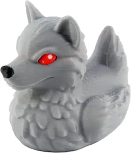 JuzToys - Wolf Duck Figurine, 4x4 Ducking, Fun Car Dashboard Accessory, Unique Duck Figure Gifts, Ducks for Cars by PowerTRC - Gray
