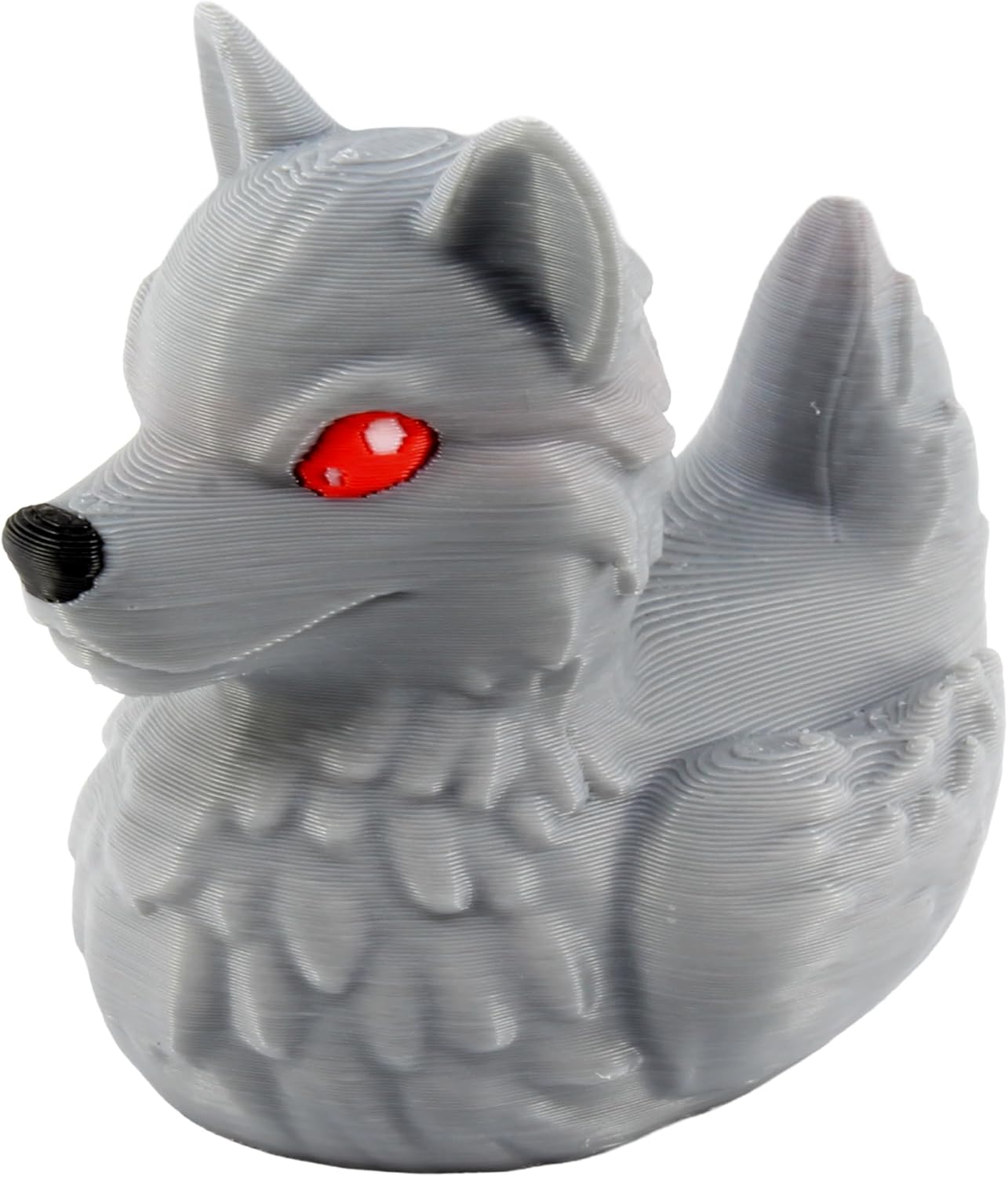 Front. JuzToys - Wolf Duck Figurine, 4x4 Ducking, Fun Car Dashboard Accessory, Unique Duck Figure Gifts, Ducks for Cars by PowerTRC - Gray.