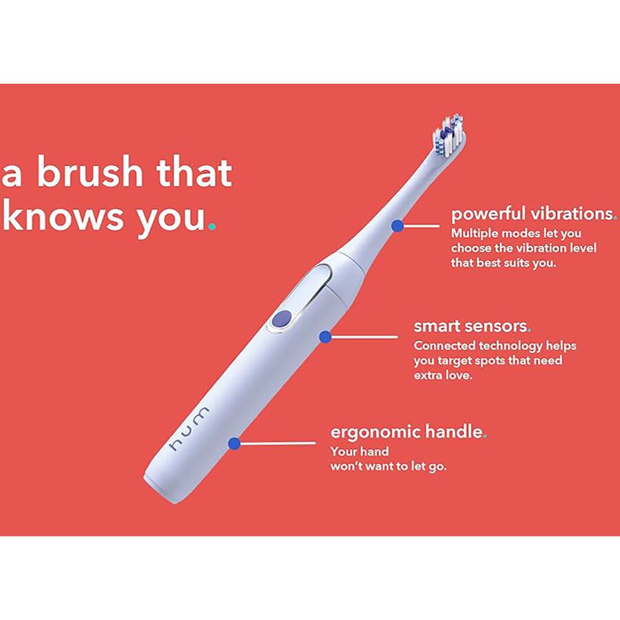 Colgate Hum Smart Toothbrush Colgate Hum Smart Electric Toothbrush, Rechargeable Sonic Toothbrush w ...