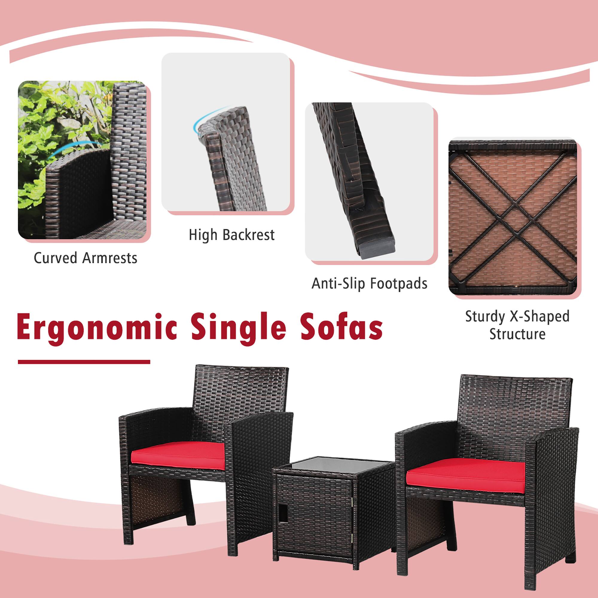 - Curved Armrests
- High Backrest
- Anti-Slip Footpads
- Sturdy X-Shaped Structure

Ergonomic Single Sofas