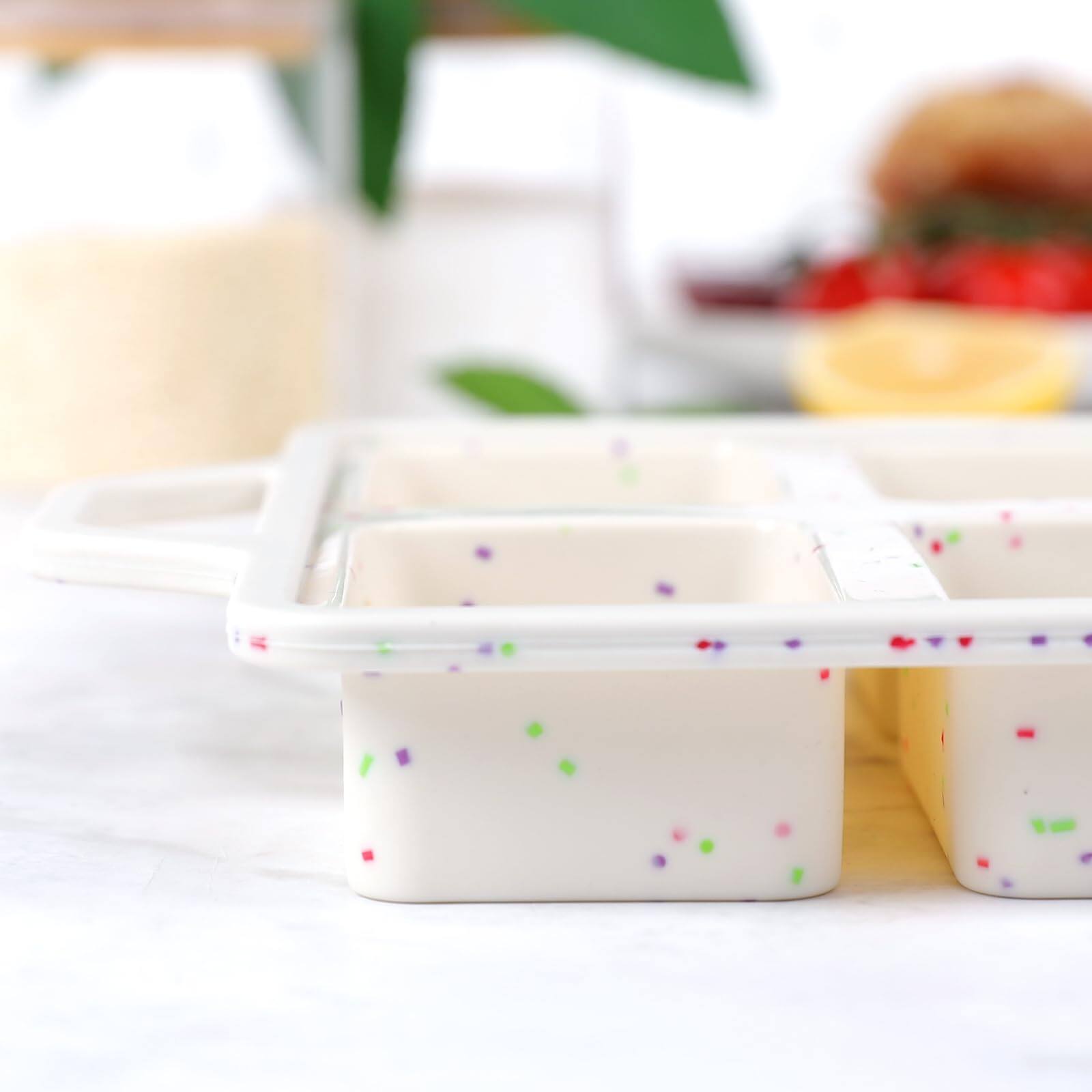 Alt View 5. PARKER SLATER - Silicone Mini Loaf Pans With Metal Reinforced Frame-2 Pack Non-stick Bread Pan For Baking 8-cavity Tiny Banana Set Di....