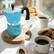 Angle. Zulay Kitchen - Zulay Kitchen Stovetop Espresso Maker - Moka Pot 6 Espresso Cups - Light Blue.