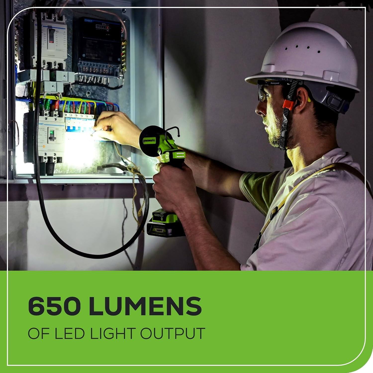 650 LUMENS OF LED LIGHT OUTPUT