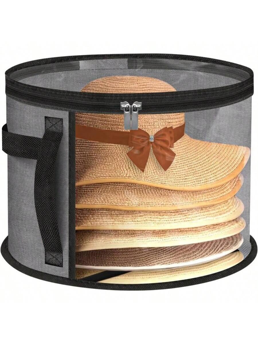 Front. Live At Space - Large Hat Organizer Travel and Wardrobe, Holds up to Hats, Capacity Cowboy Organizer, Oxford Cloth with Carrying Unisex.