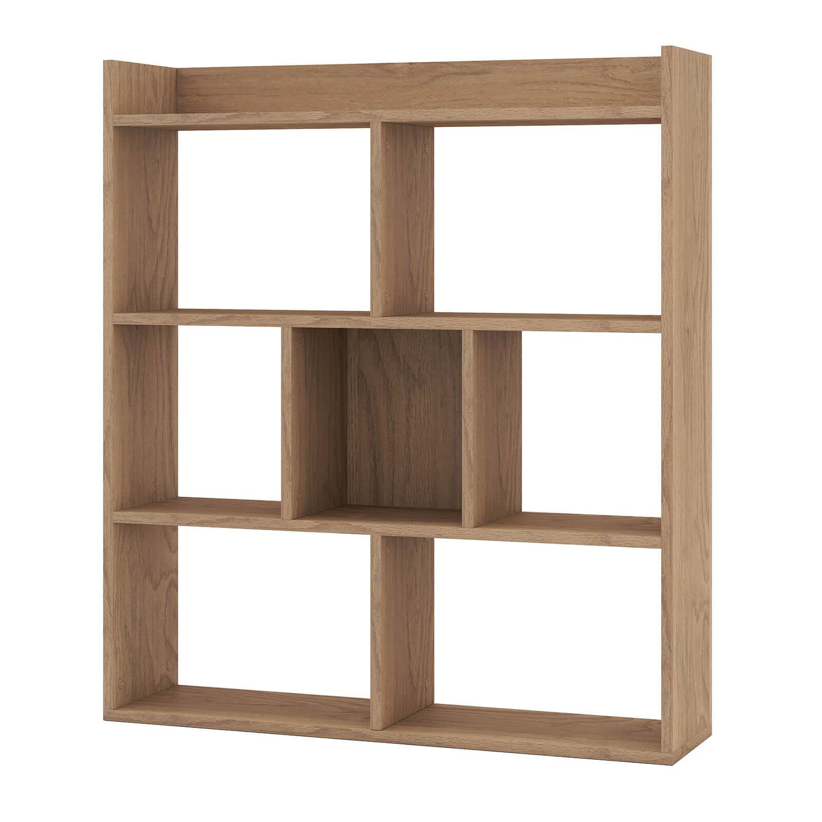 Alt View 8. Costway - Costway 1 PCS 7-cube Bookcase 3-tier Open Storage Shelf with Anti-tipping Kits for Living Room - Natural.