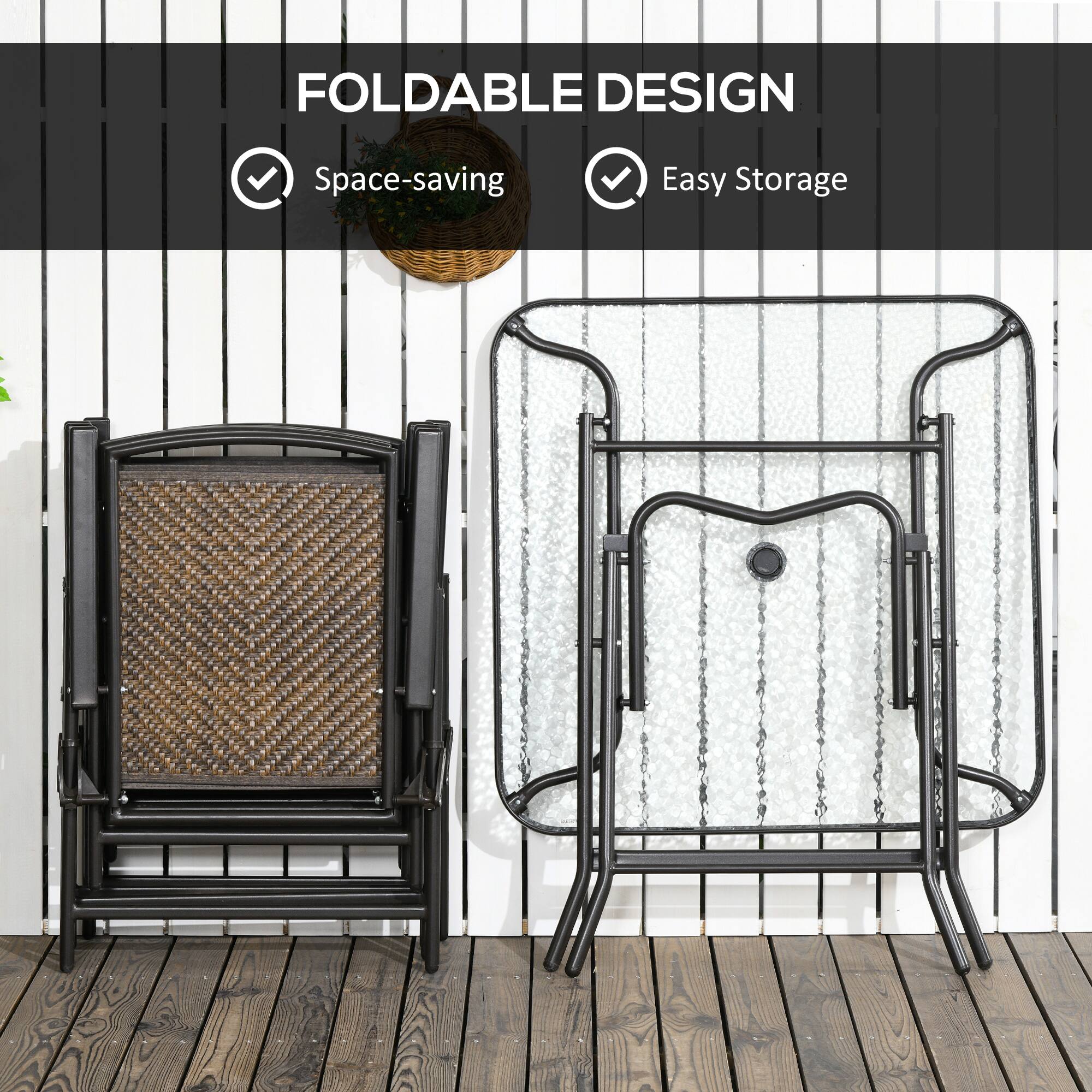 FOLDABLE DESIGN  
Space-saving  
Easy Storage