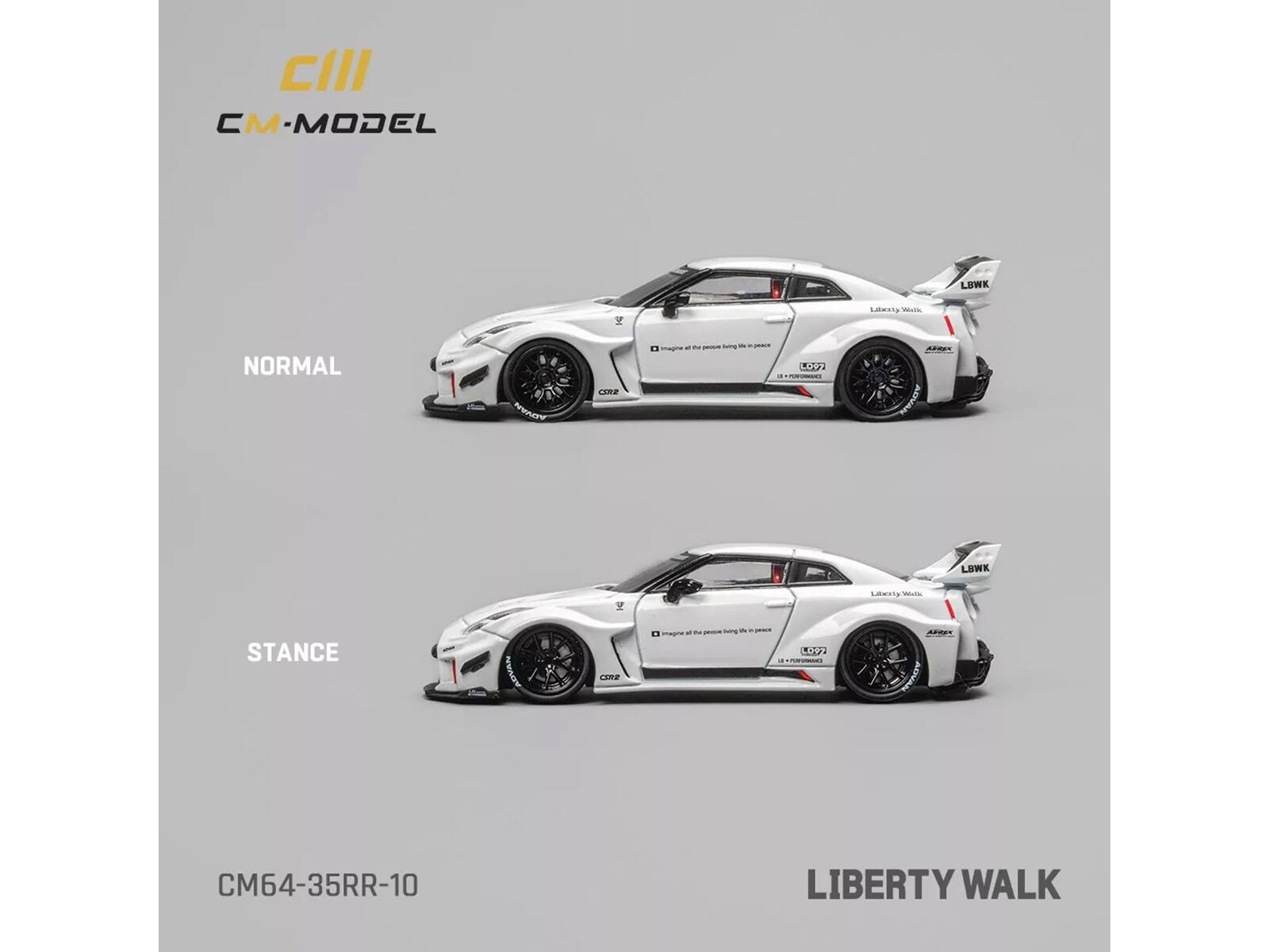 CIII CM-MODEL  
LDWK LEKI Watk NORMAL NAEd SRZ  
L097 - A LOWK  
Lausts Wntle STANCE ADVAN  
CM64-35RR-10 LIBERTY WALK