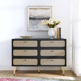 Chaucer 6-Drawer Compact Dresser by Modway - Black