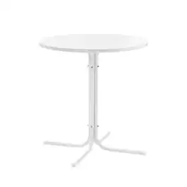 Crosley Furniture - Griffith Retro Outdoor Bistro Table - White Satin